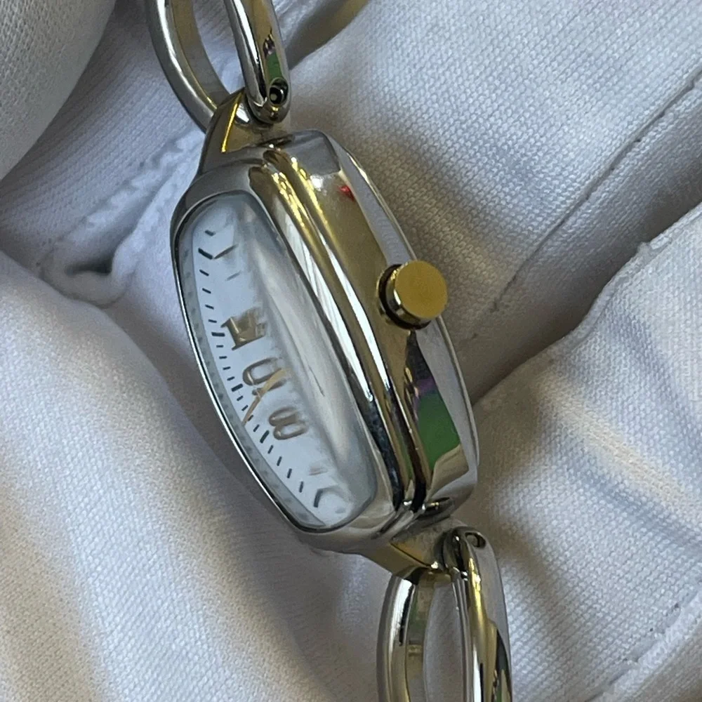 TIMEX INDIGLO Womens Goldtone & Silvertone CR 1216 CELL Quartz Very Rare - Picture 4 of 8